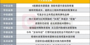 A股磨底有望提速？投资主线有哪些？十大券商策略来了