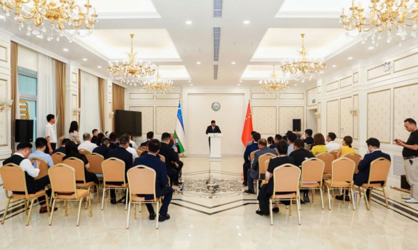 乌兹别克斯坦授予特邀金融顾问专家向凌云为中外文化友好交流使者